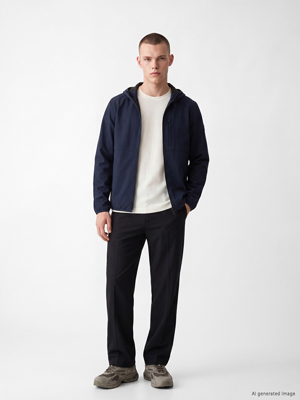 Mashkull Blu Anorak-1