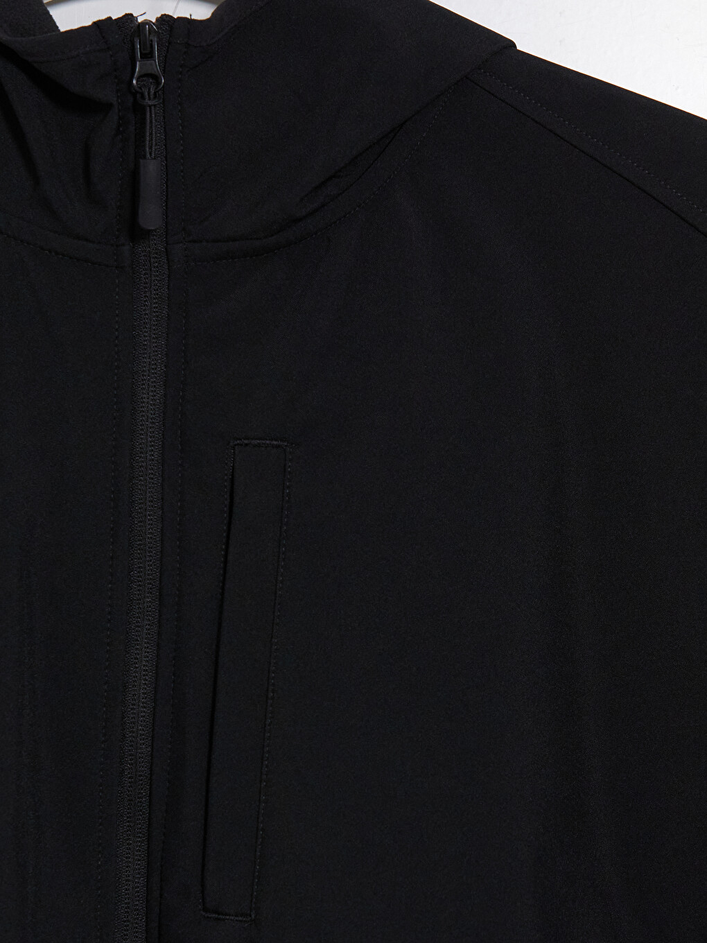 Siyah Regular Fit Kapüşonlu Erkek Ceket-6