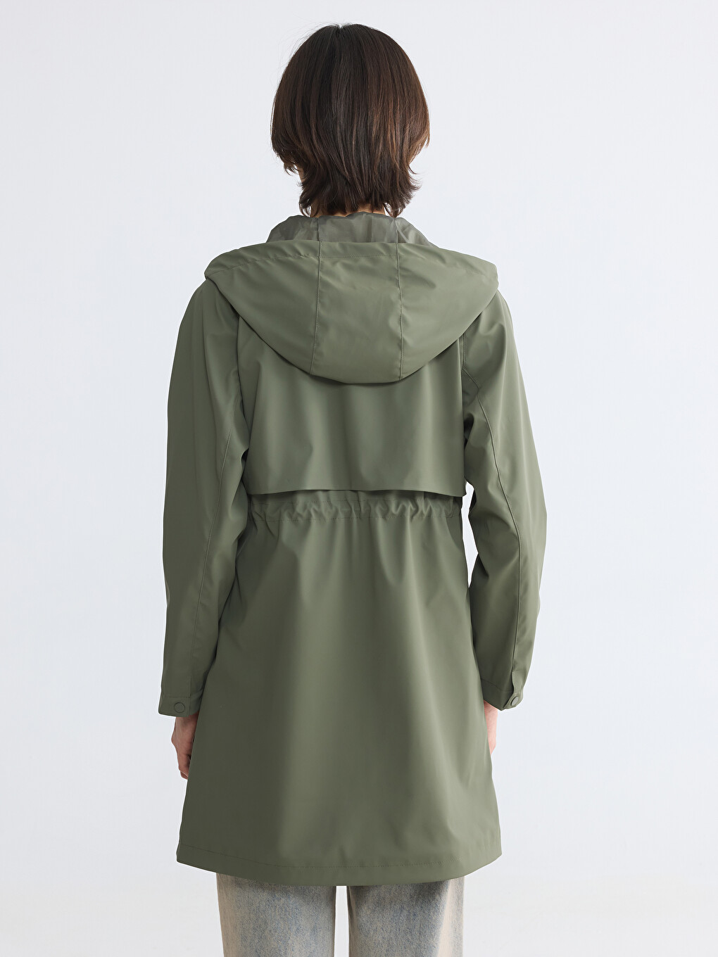 Hooded Women's Raincoat-4