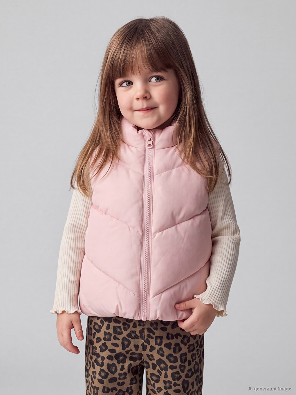 Water Repellent Baby Girls' Puffer Gilet-2