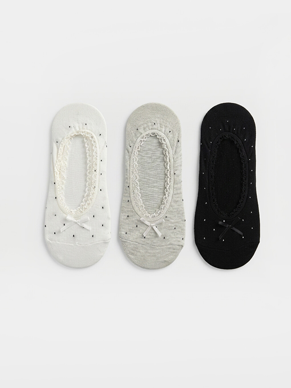 Woman Ecru Invisible Socks