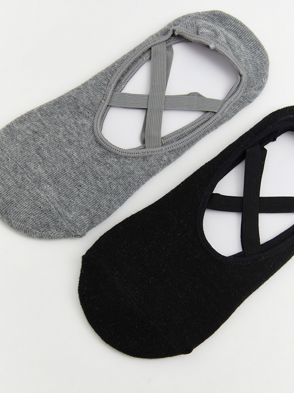 Woman Grey Invisible Socks-1