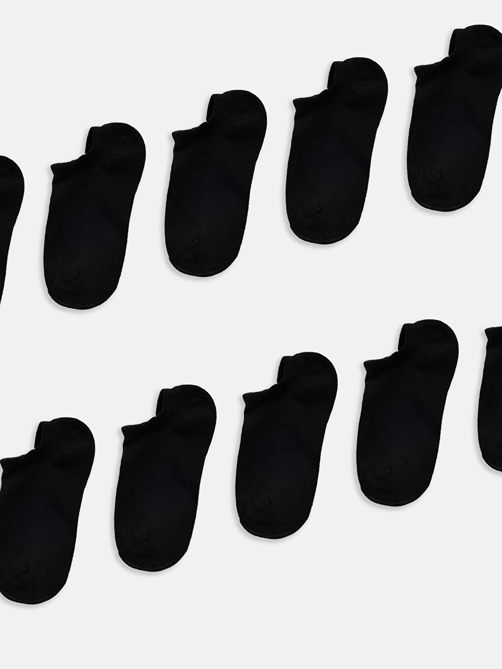 Siyah Kadın Sneaker Çorap 10'lu-1