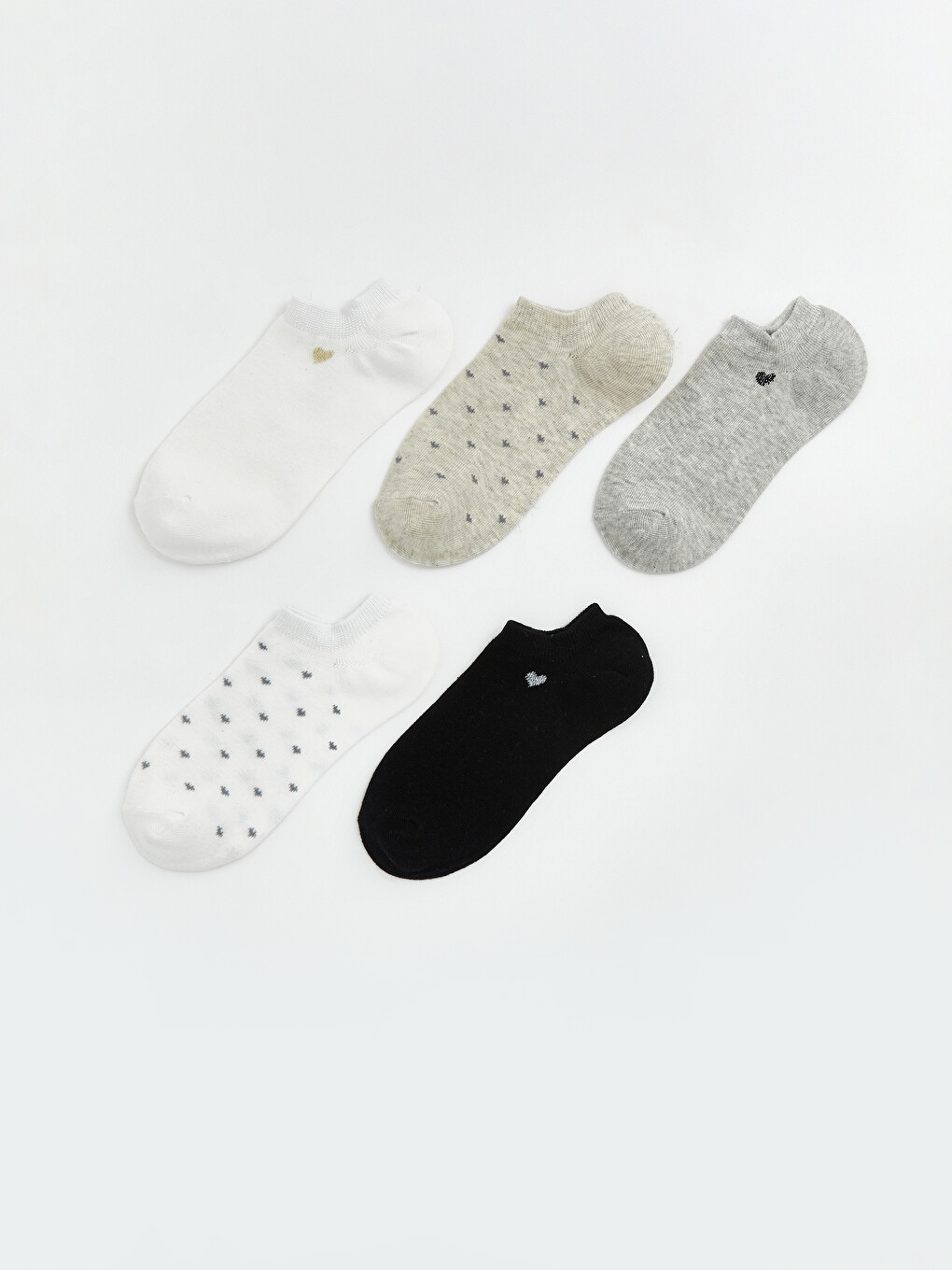 Κάλτσες Sneaker με Σχέδια για γυναίκες 5 Pack