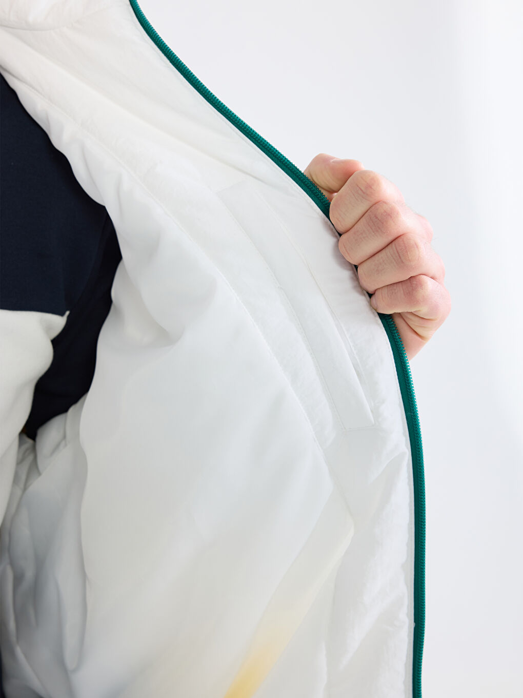 Yeşil Rahat Kalıp Erkek Mont-2