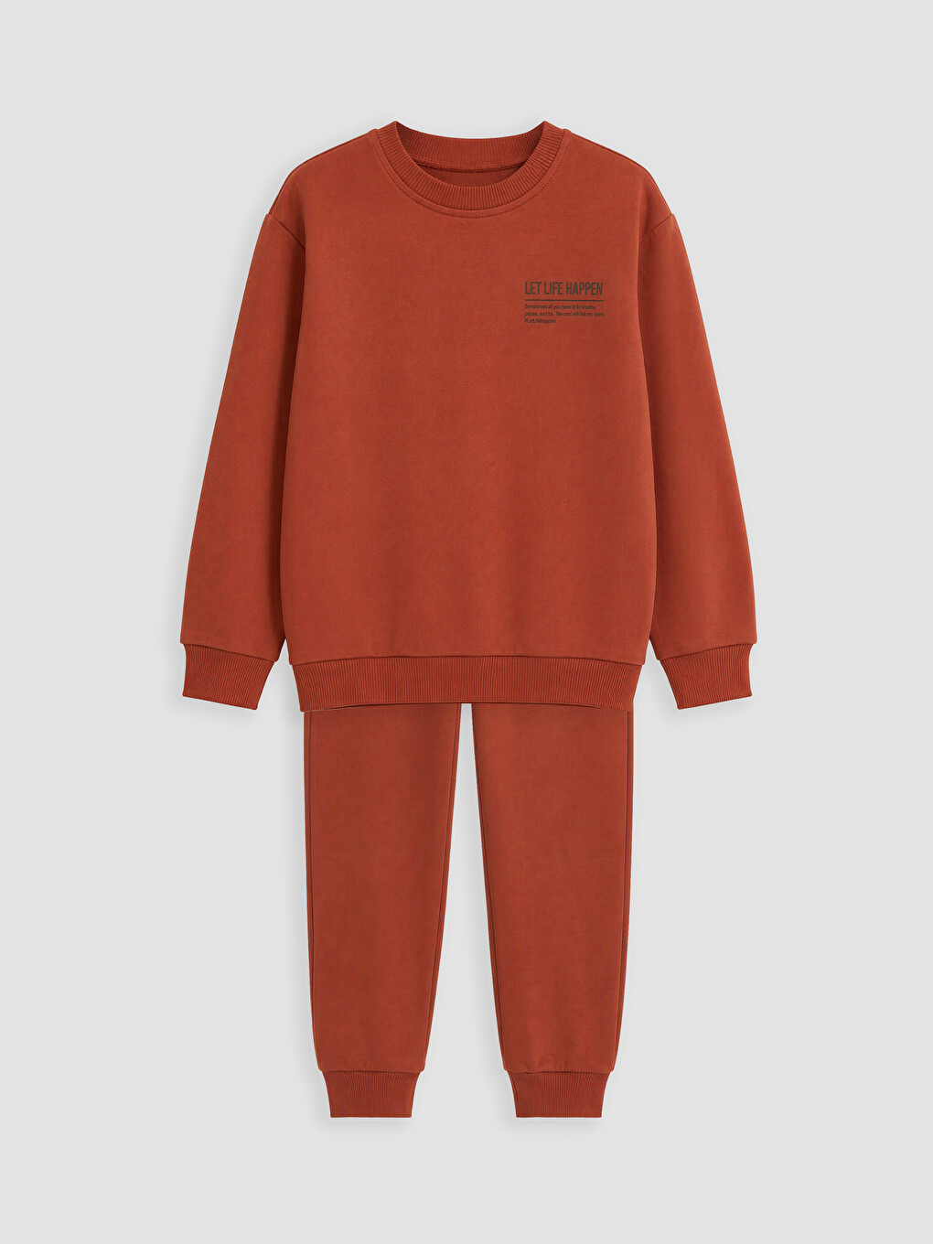 Boy Brown Tracksuit Set
