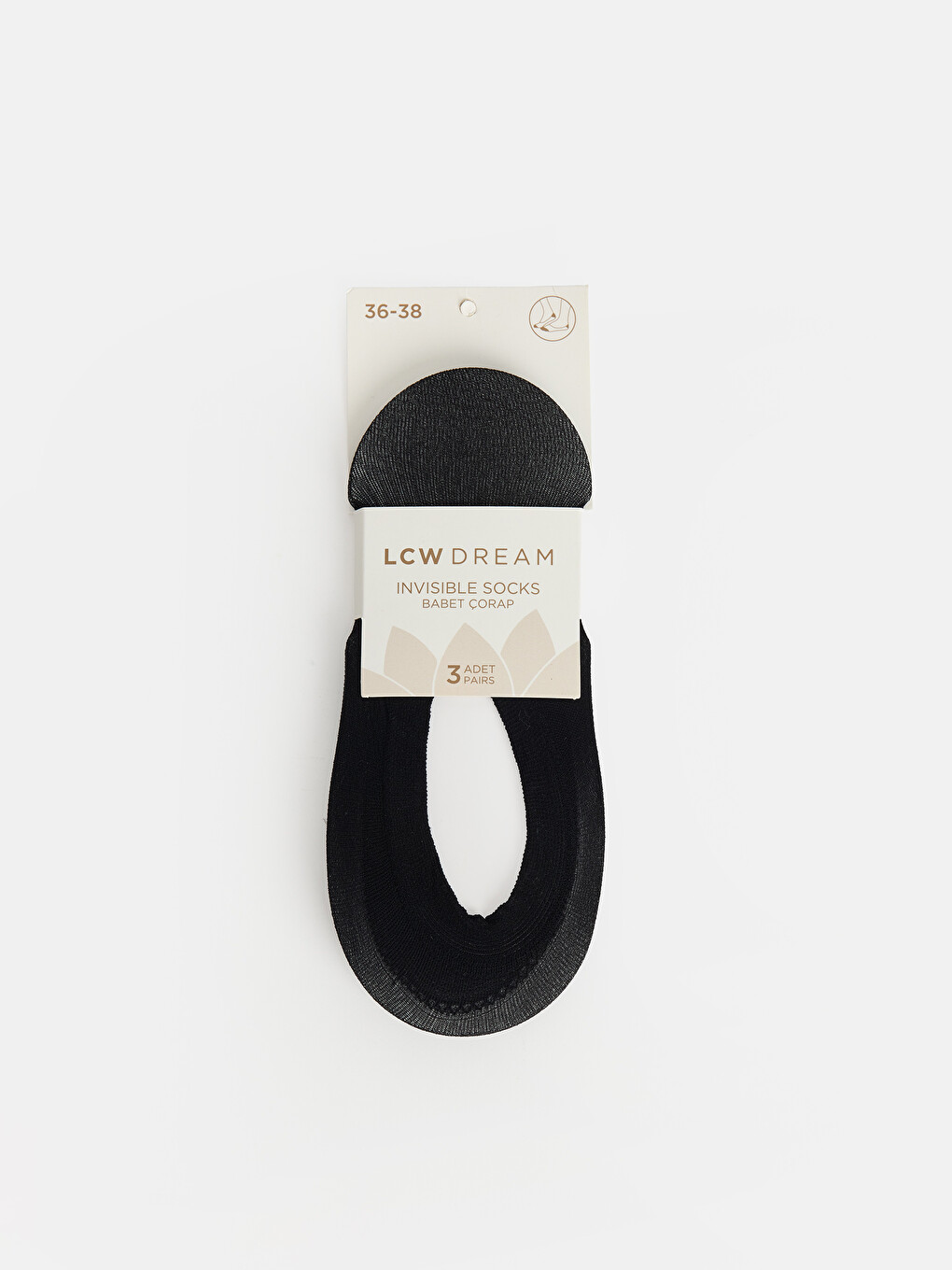 Women's Invisible Socks 3-pack