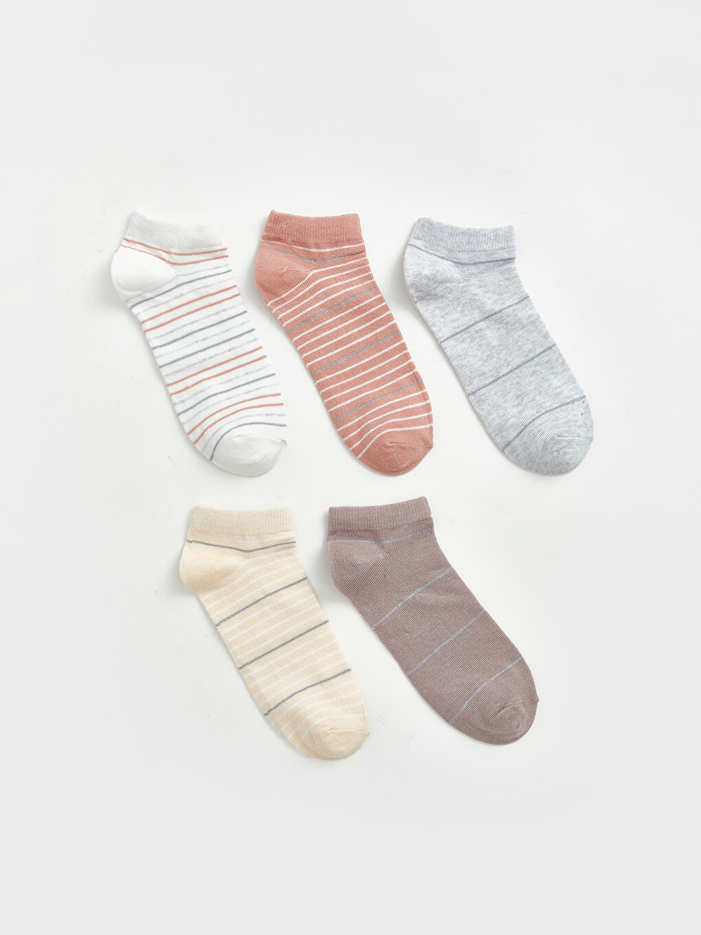 Woman Ecru Trainer Socks
