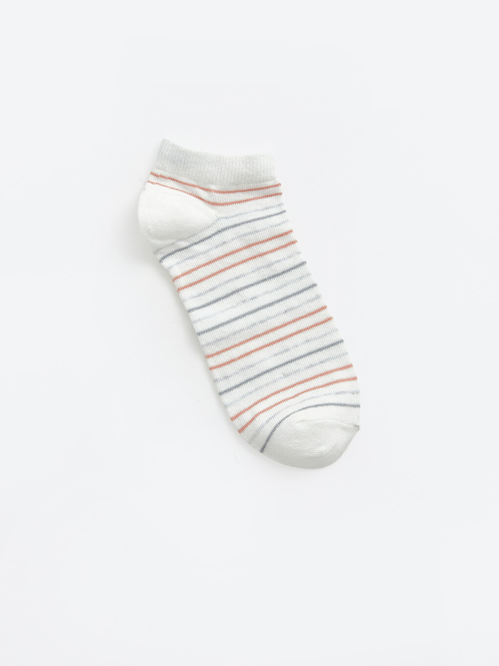 Woman Ecru Trainer Socks-1