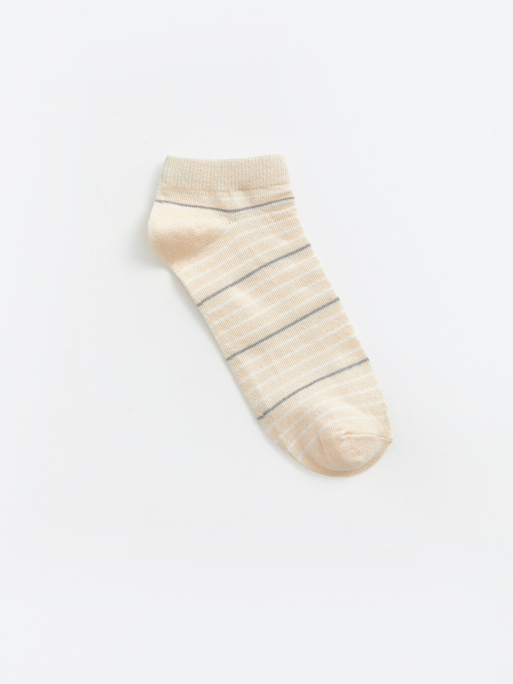Woman Ecru Trainer Socks-4