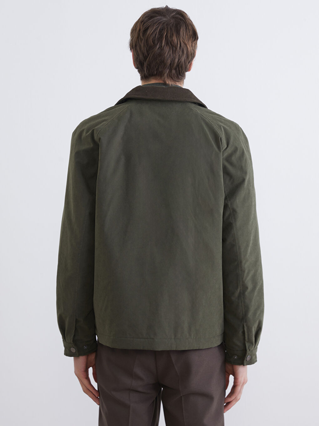 Мужчины Хаки Пиджак-4