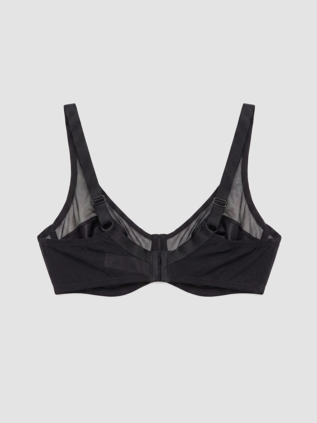 Woman Black Minimiser Bra-1