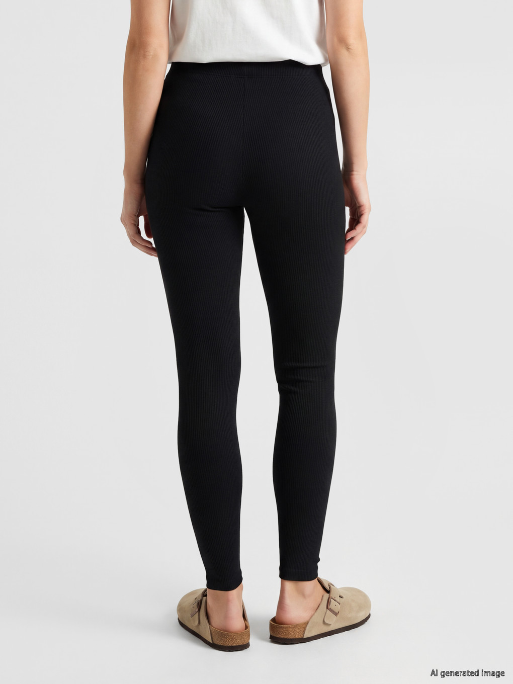 Elastic Waist Women's Thermal Base Layer Leggings-3