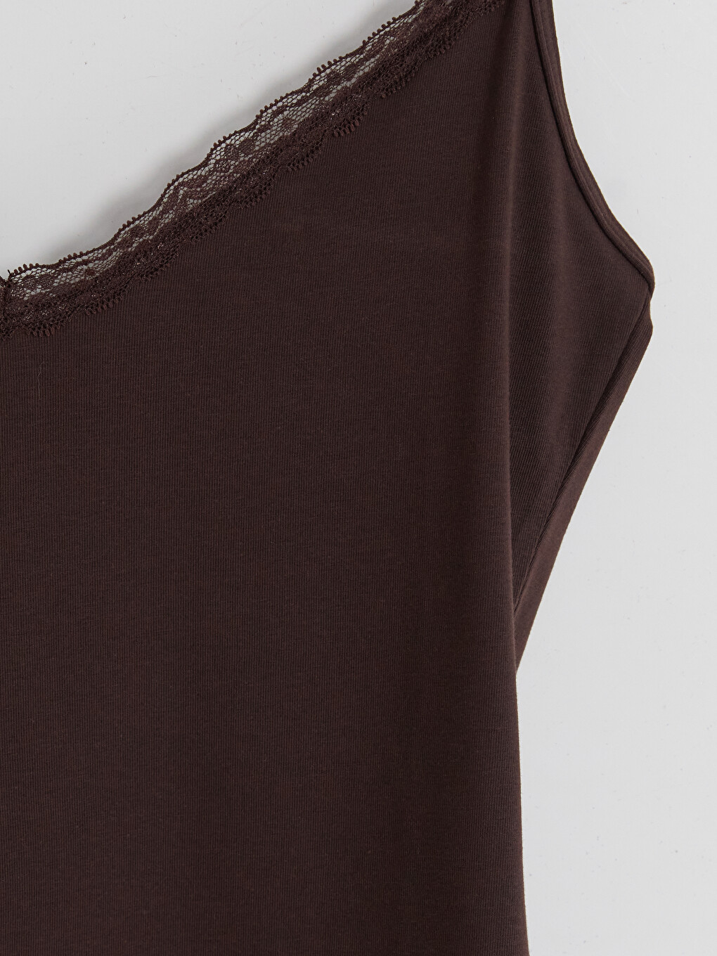 Lace Detailed Strappy Women's Vest-5