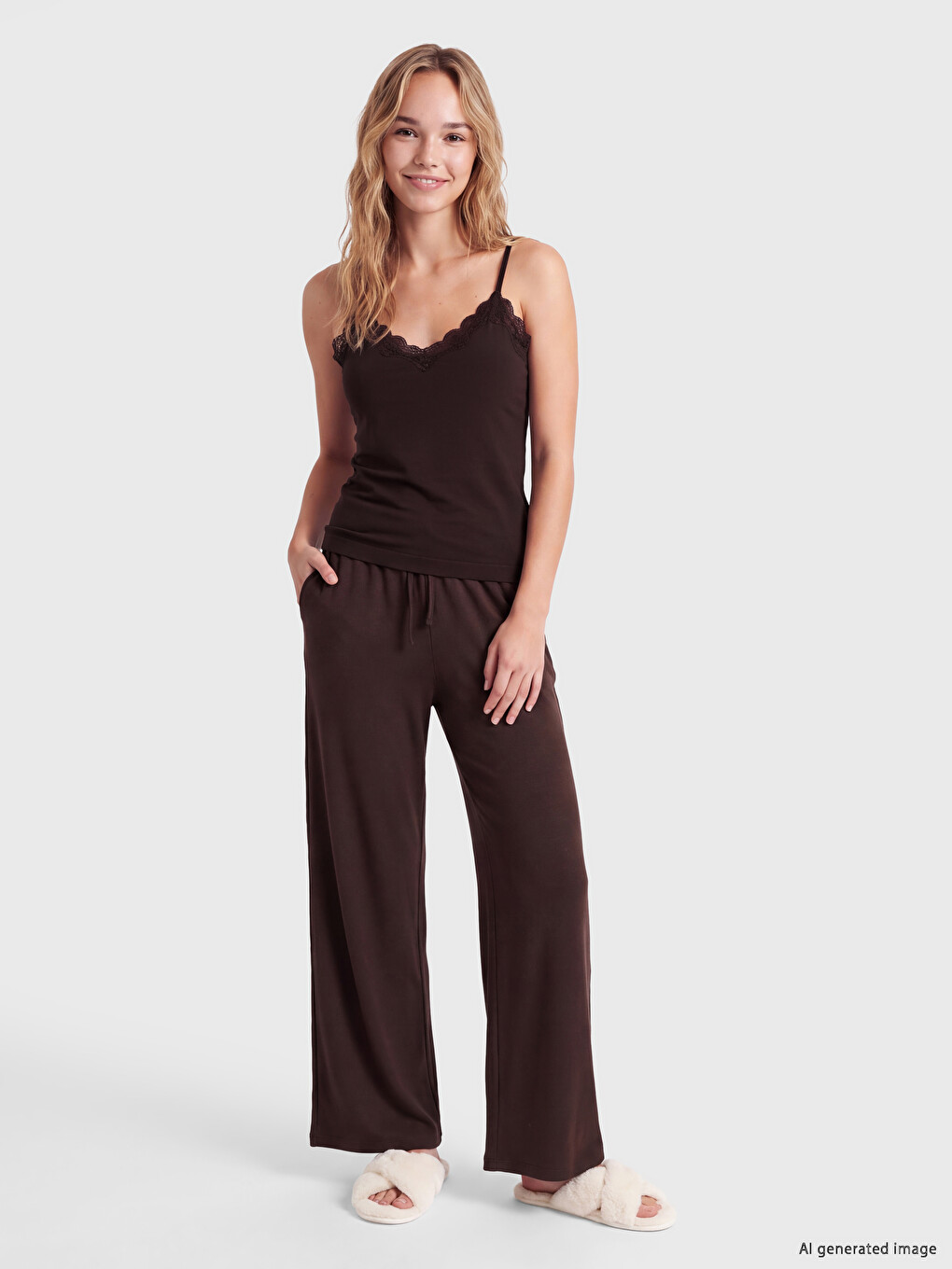 Strappy Lace Detailed Women's Vest-1