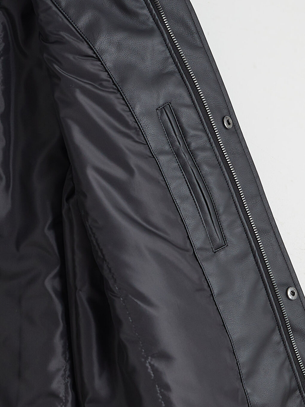 түзу пішімді жағалы ерлер пальтосы-6