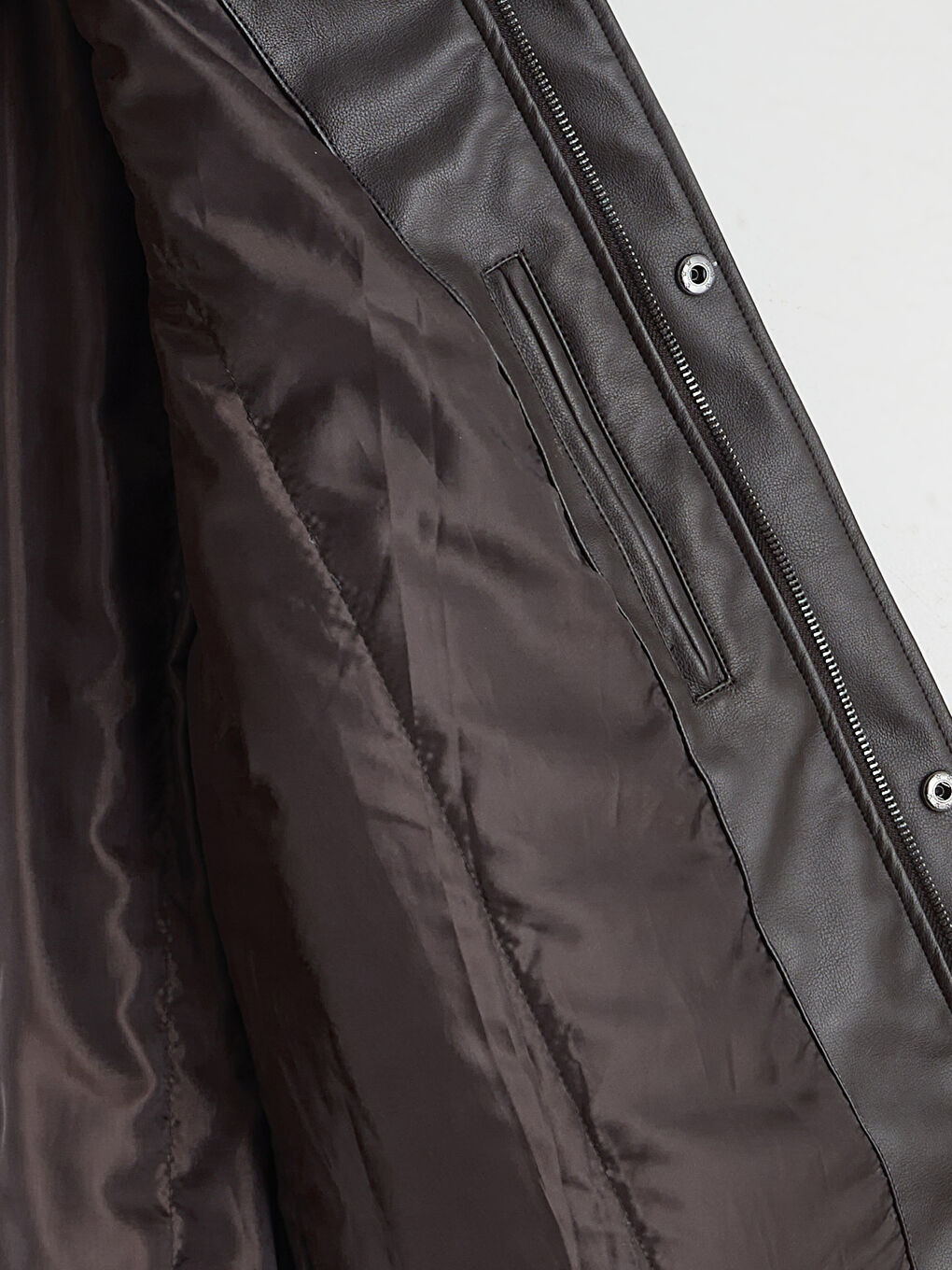 түзу пішімді жағалы ерлер пальтосы-6