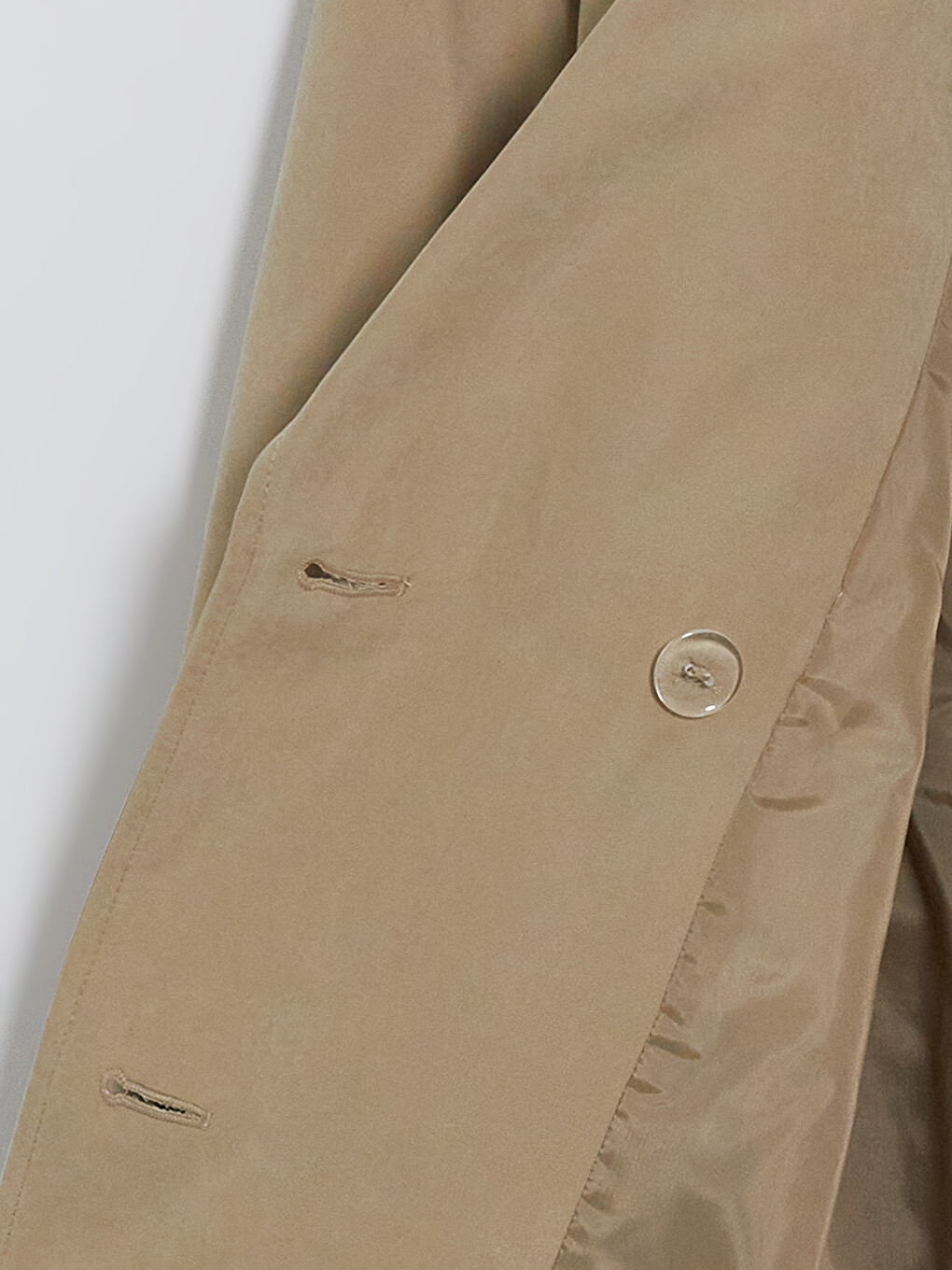 Double Breasted Collar Sash Women's Trench Coat-6