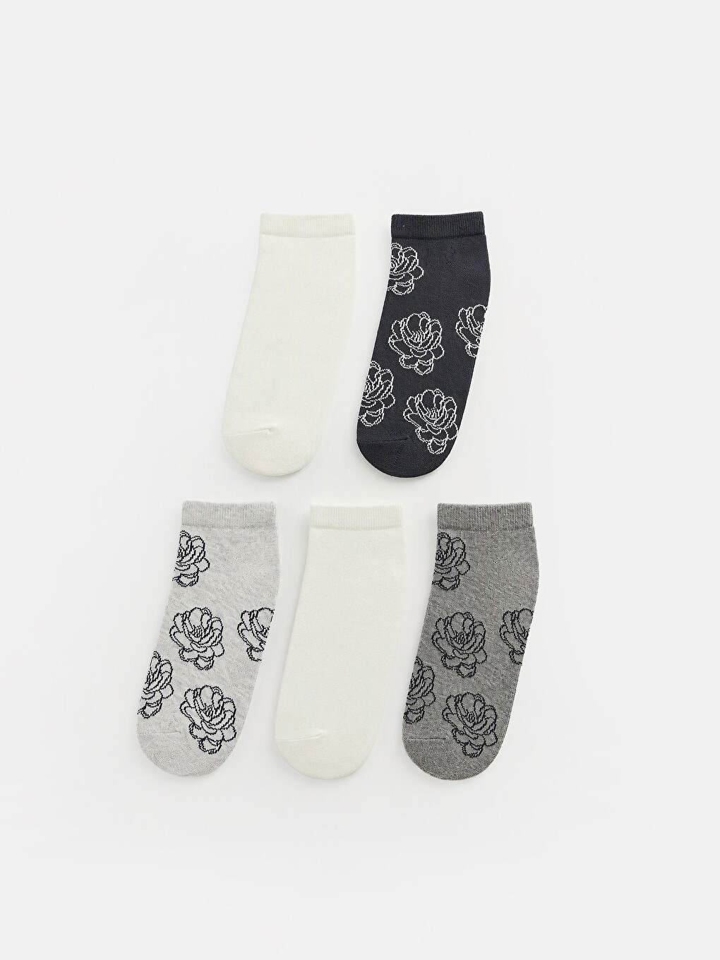 Floral Women's Trainer Socks 5-pack