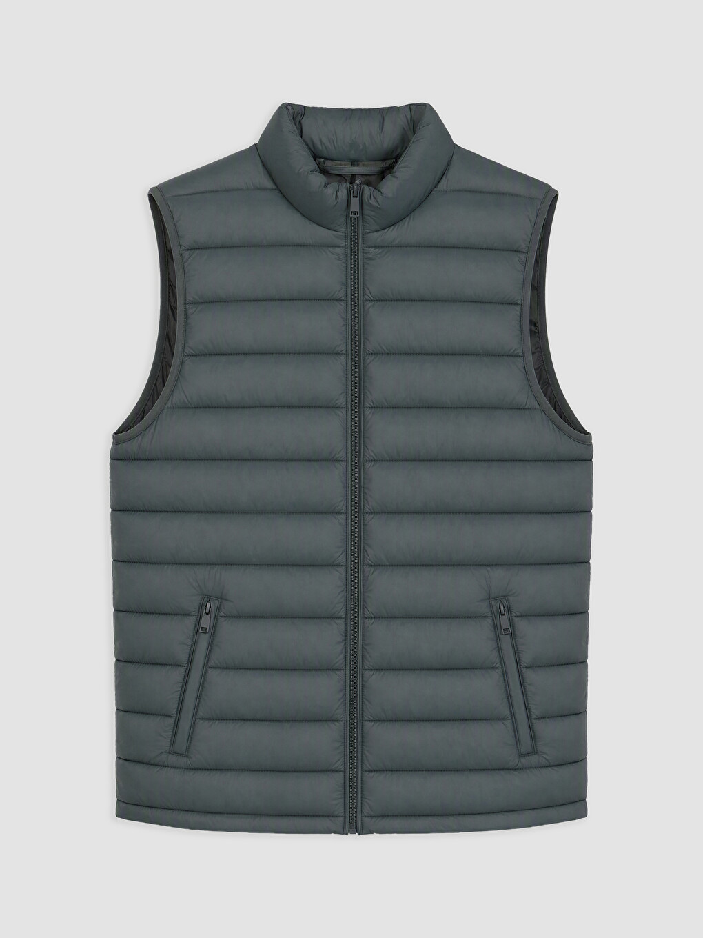 Yeşil Regular Fit Dik Yaka Erkek Şişme Yelek