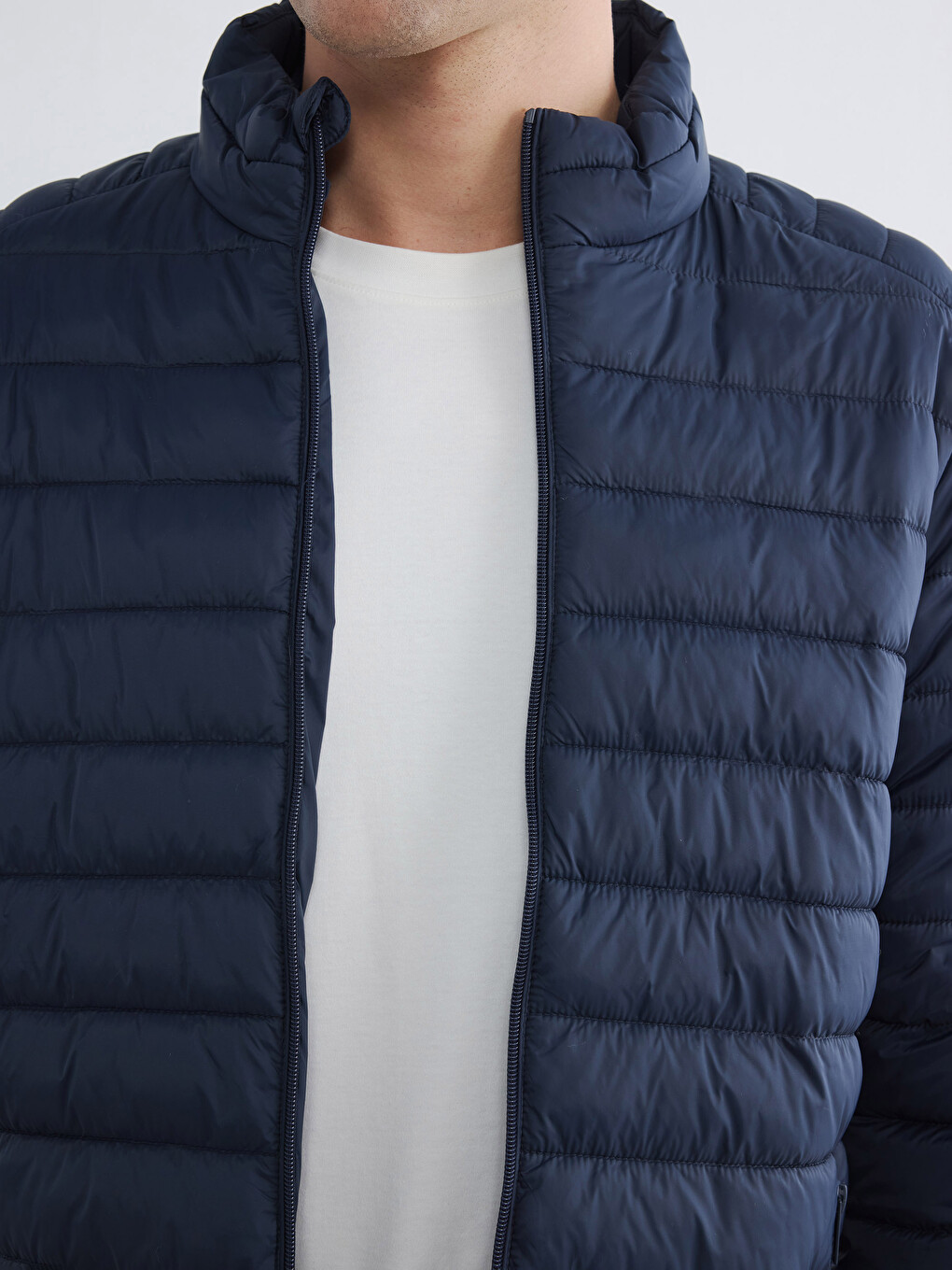 Mashkull Blu Pallto Puffer-2