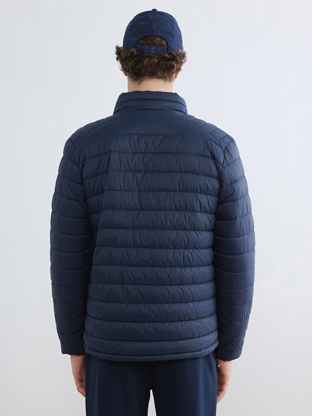 Mashkull Blu Pallto Puffer-4