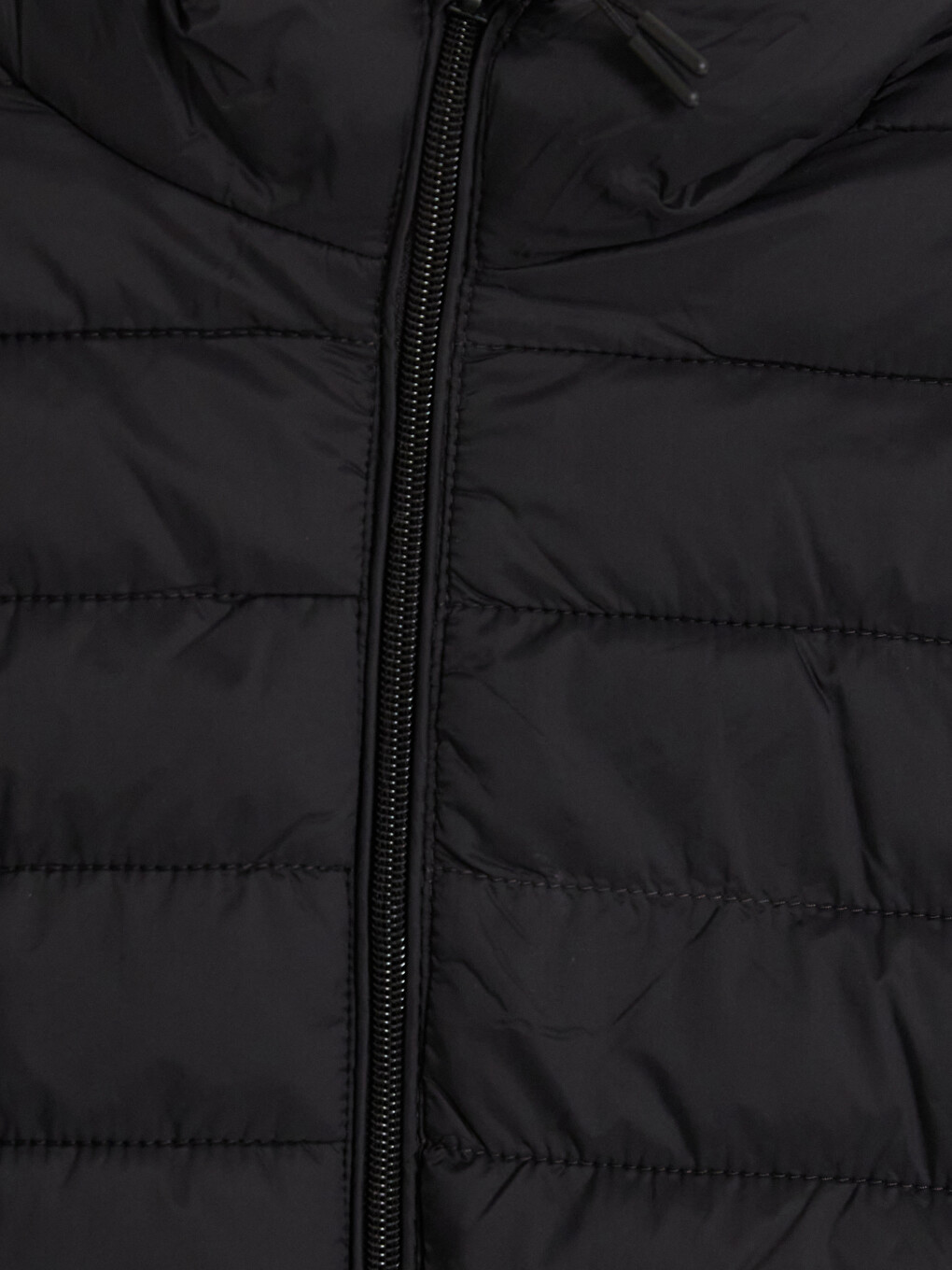 Siyah Regular Fit Kapüşonlu Erkek Şişme Mont-2