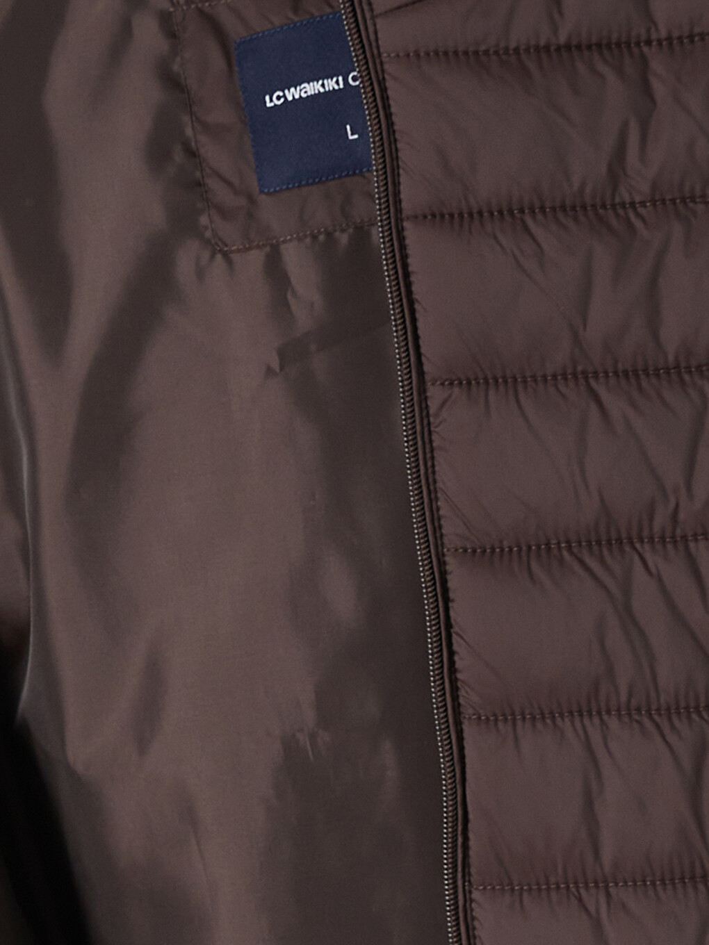 Kahverengi Regular Fit Kapüşonlu Erkek Şişme Mont-5