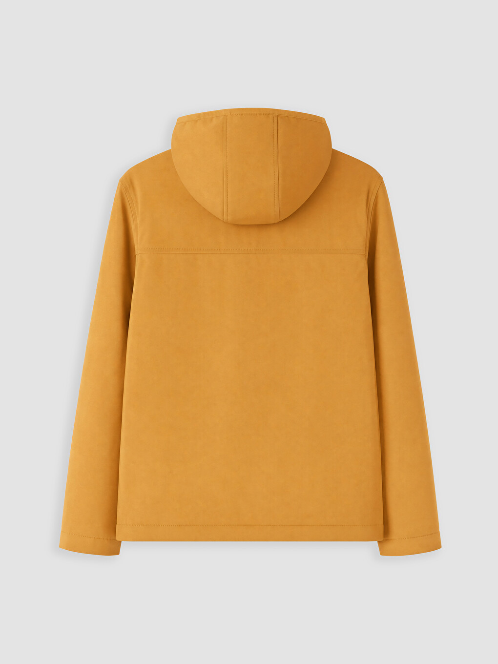 Sarı Regular Fit Kapüşonlu Erkek Ceket-5