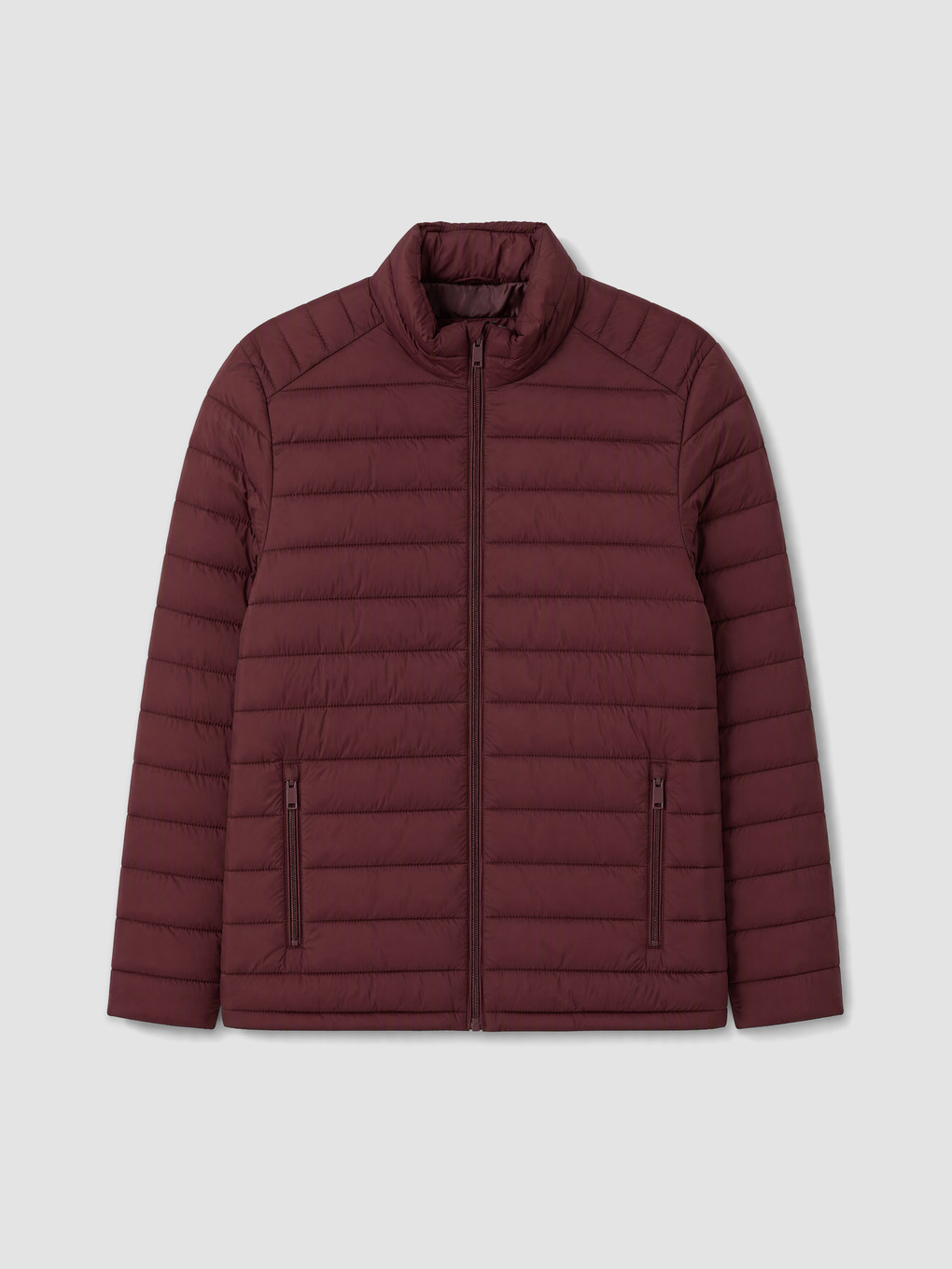 Bordo Regular Fit Erkek Şişme Mont