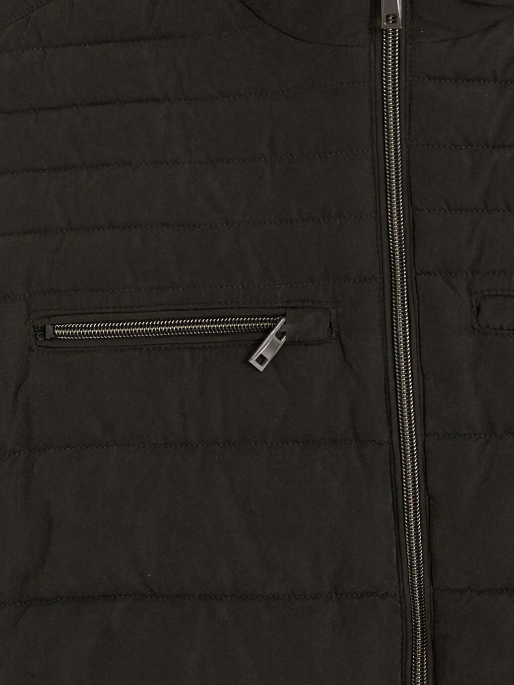 Man Khaki Knit Gilet-5