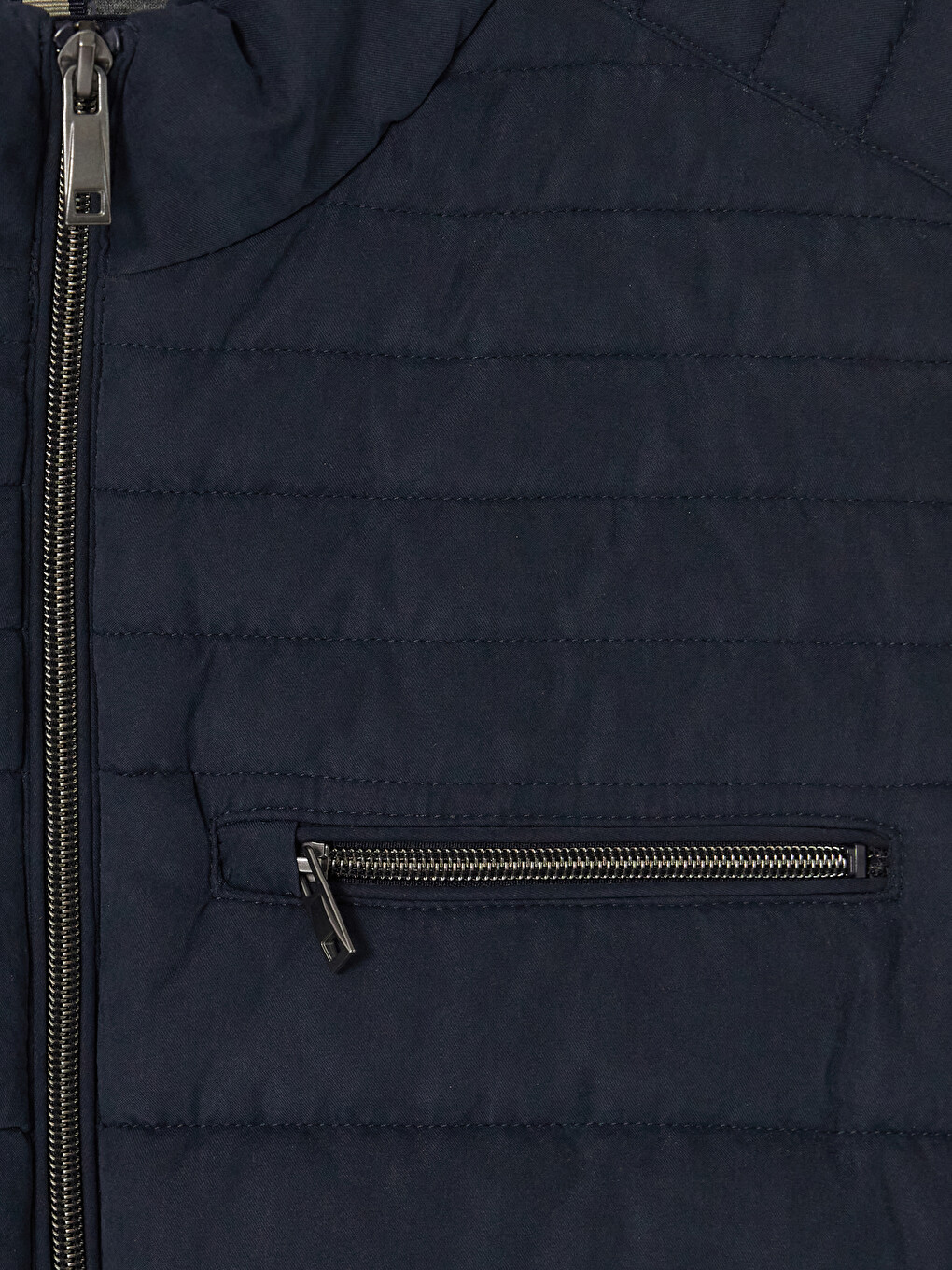 Regular Fit Mock Neck Men's Gilet-5