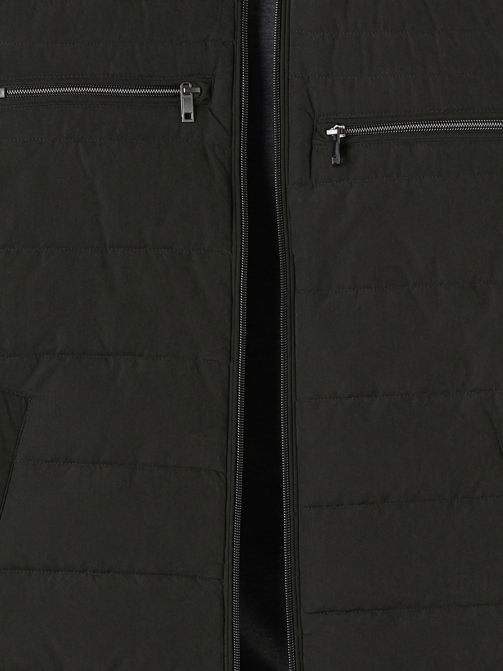 Regular Fit Mock Neck Men's Puffer Gilet-2