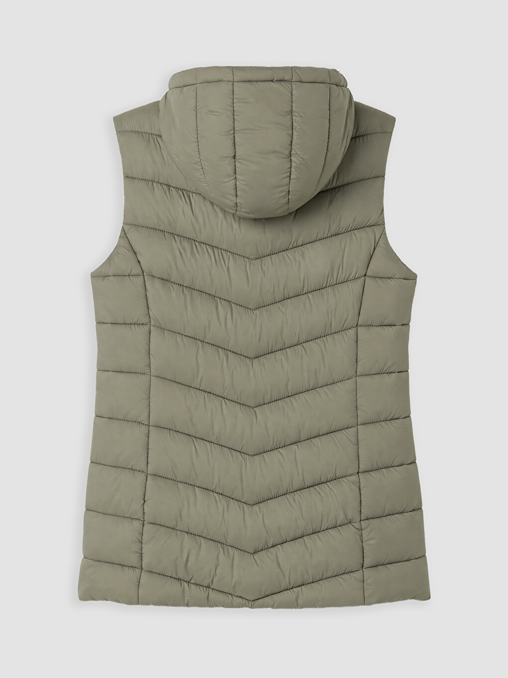 Hooded Women's Puffer Gilet-2