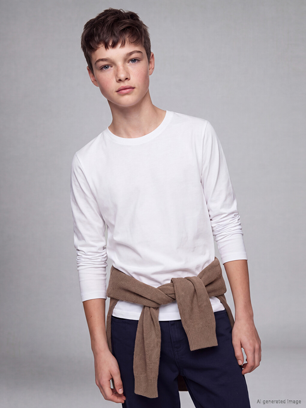 Crew Neck Boys' Vest