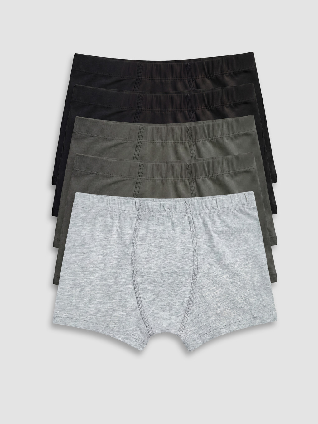 Siyah Erkek Çocuk Boxer 5'li-7