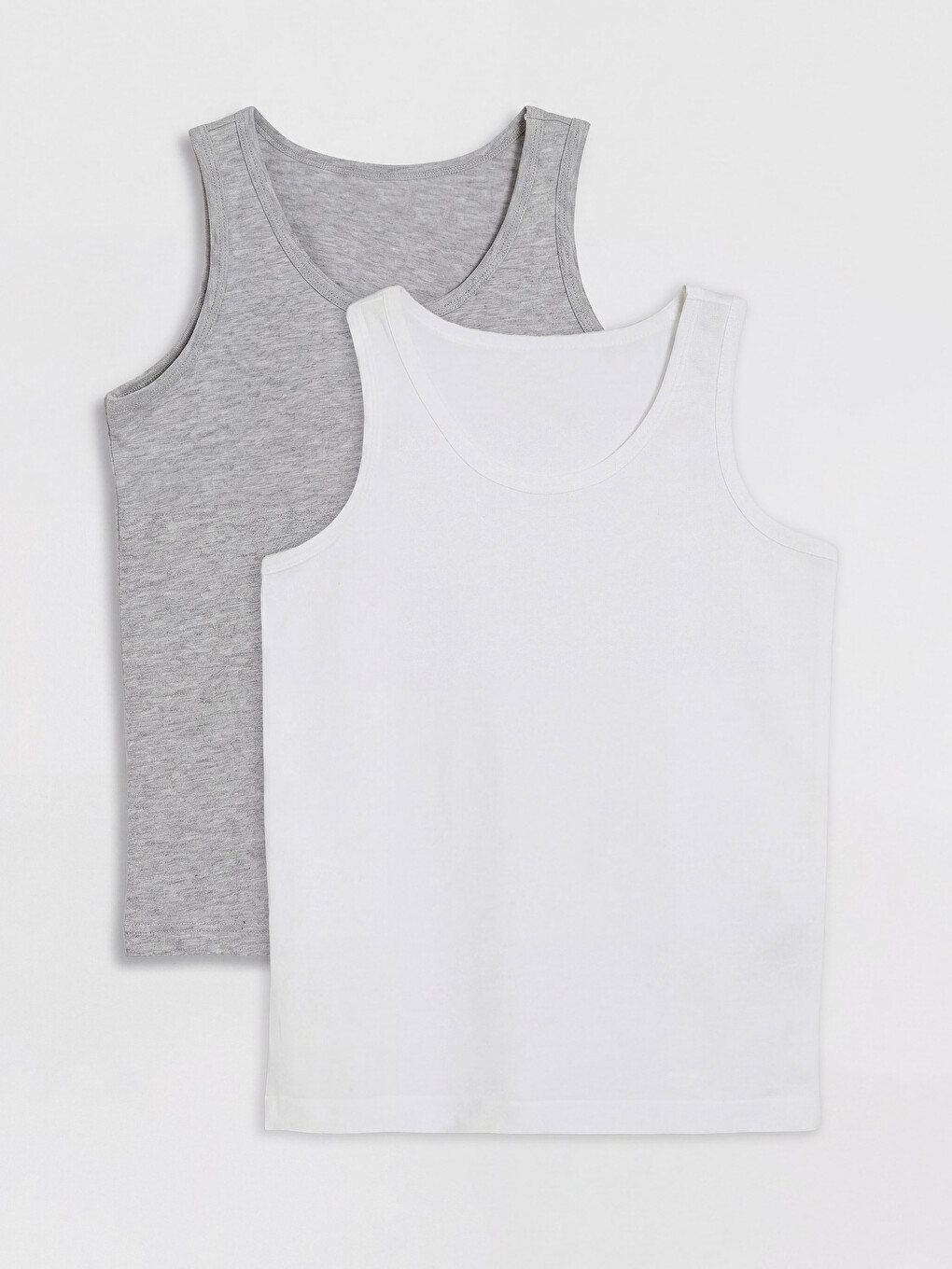 Gri Erkek Çocuk Atlet 2'li