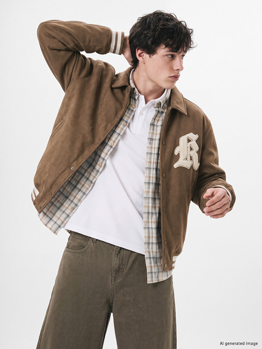 Manteau En Suède Pour Homme À Col De Chemise