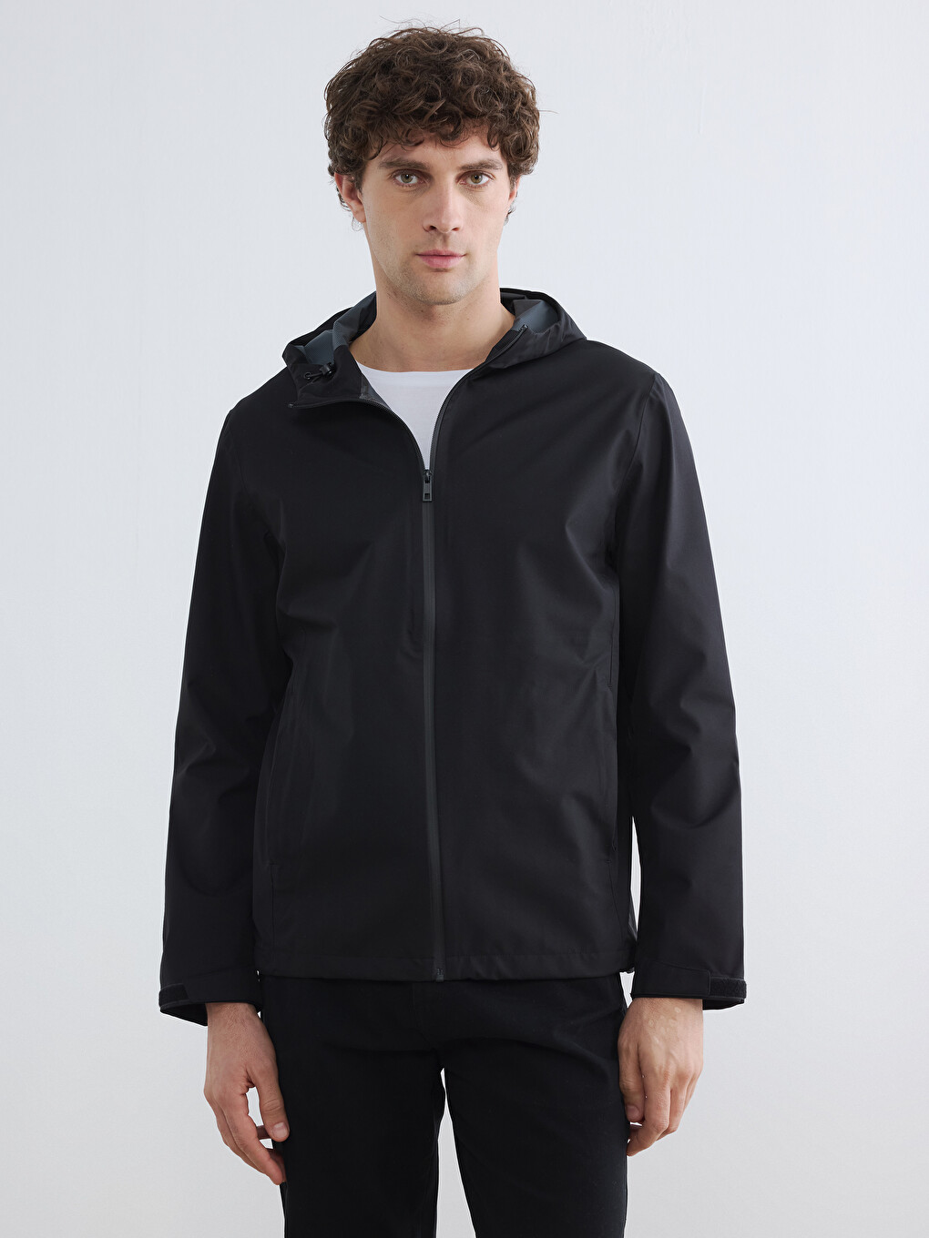 Standard Fit Hooded Men's Raincoat