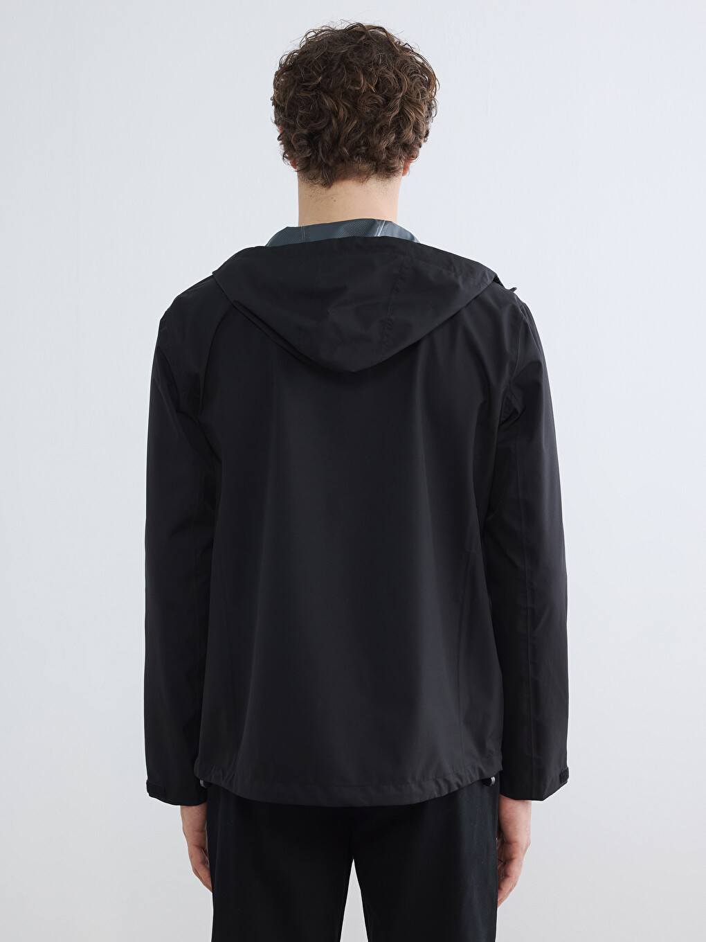 Standard Fit Hooded Men's Raincoat-3