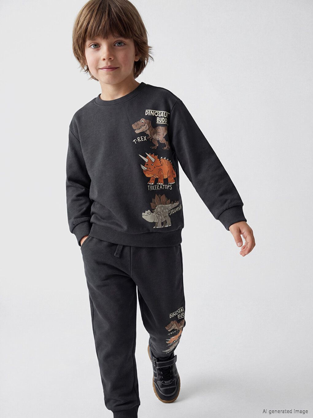 Dinosaur Printed Boys' Set-1