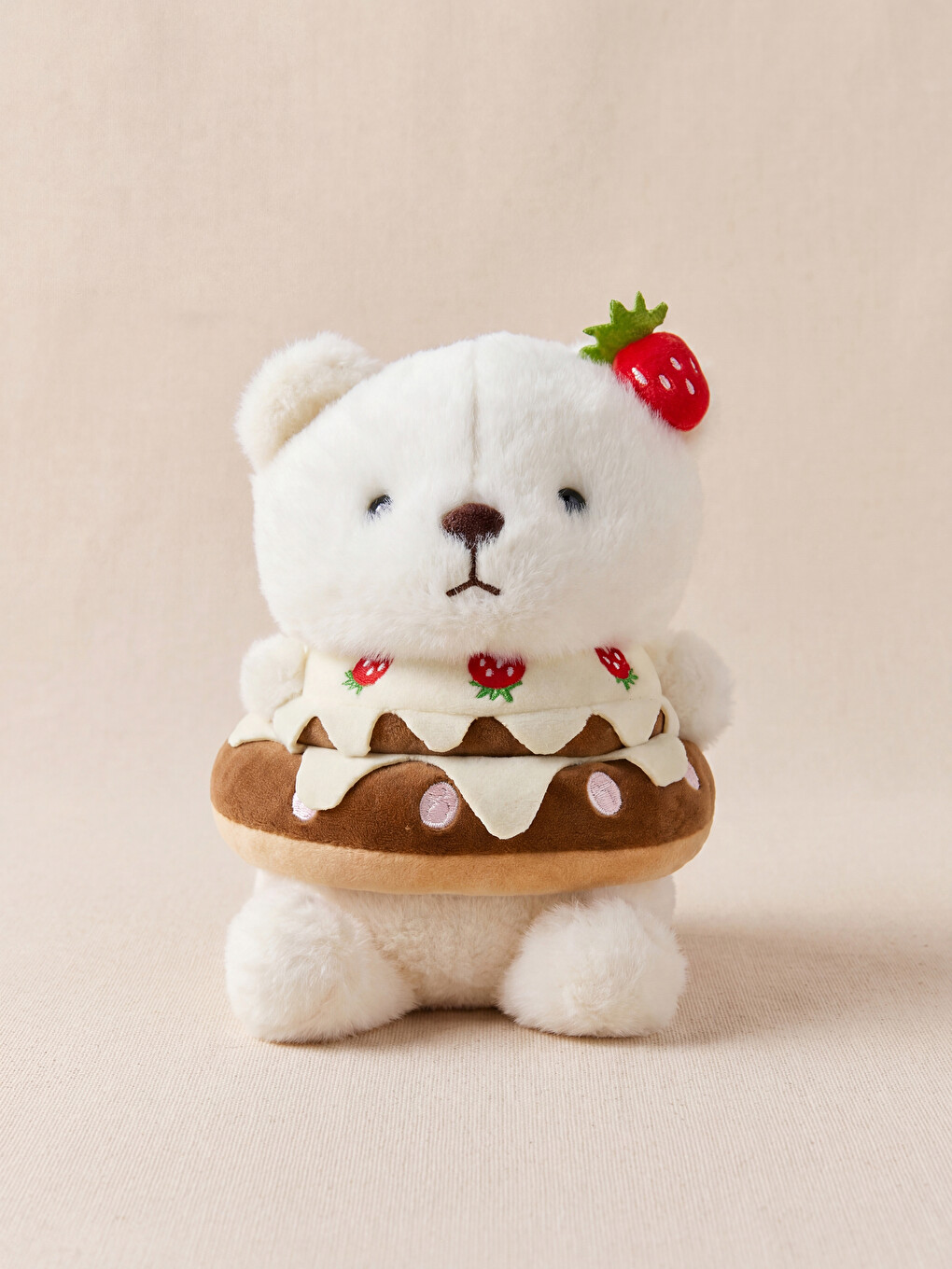 Teddy Bear Figured Plush Baby Cushion