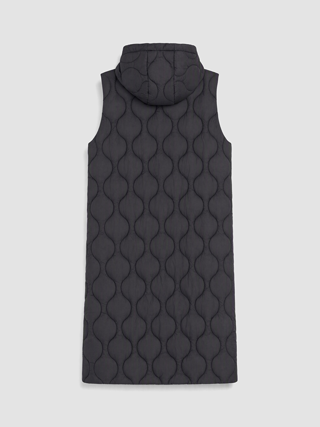 Woman Black Puffer Gilet-7
