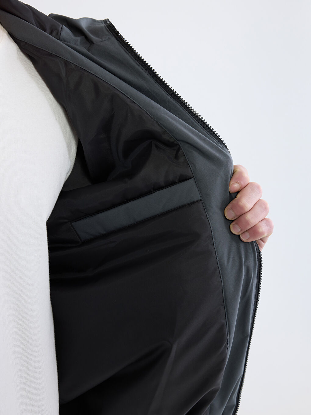 Мъж Антрацит Палто-2