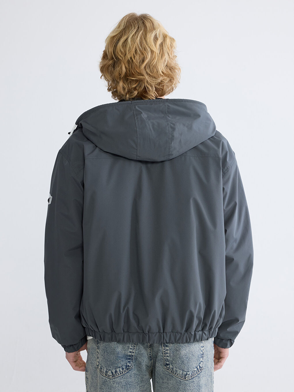 Мъж Антрацит Палто-4