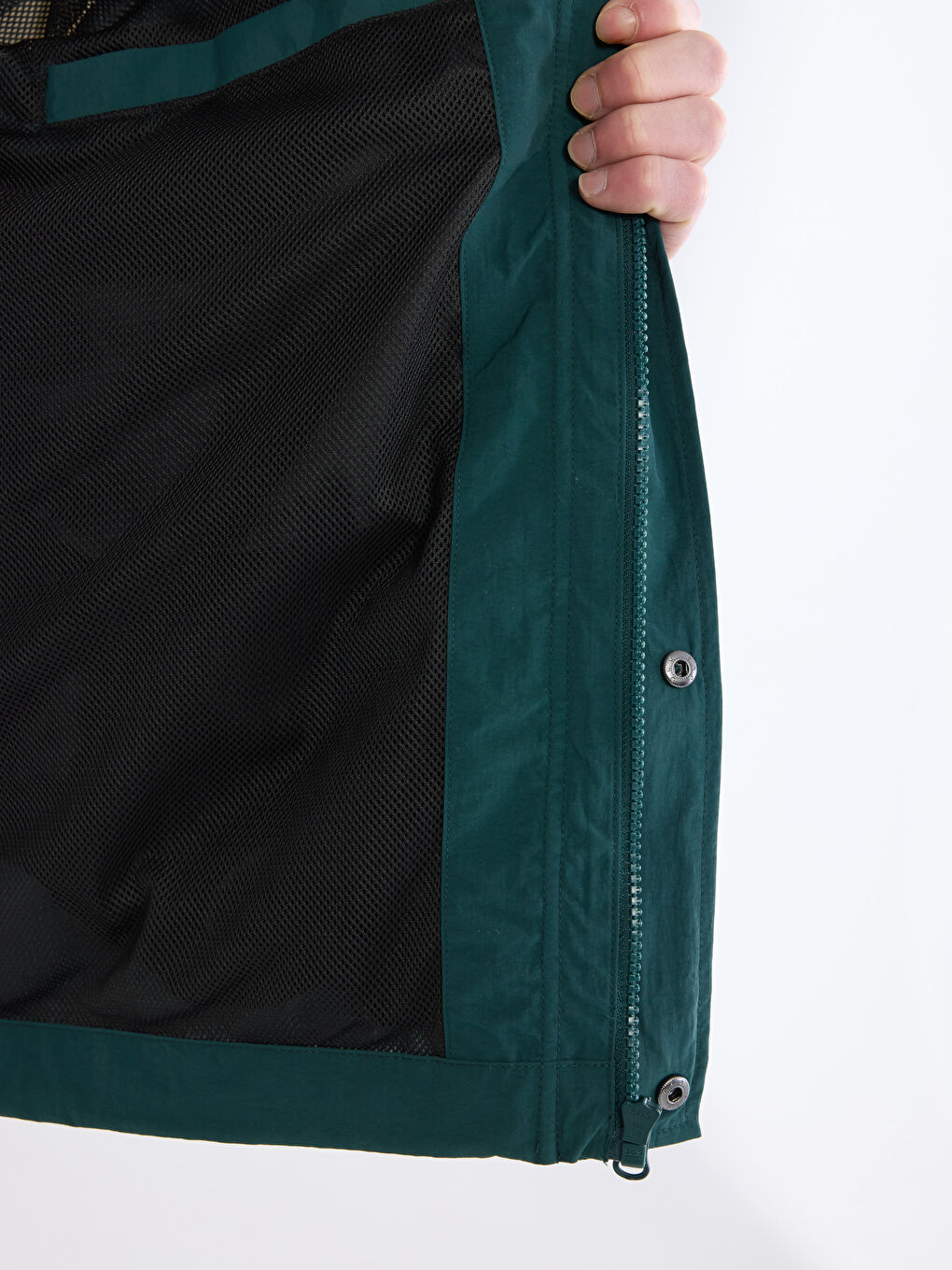 Rahat Kalıp Kapüşonlu Erkek Mont-3