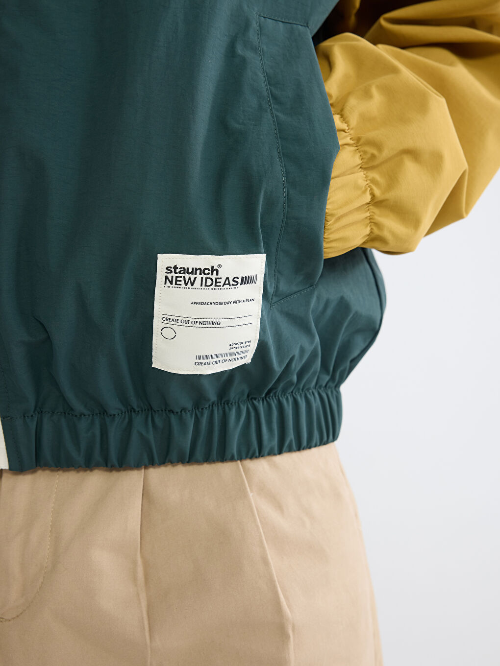 Yeşil Rahat Kalıp Erkek Yağmurluk-2