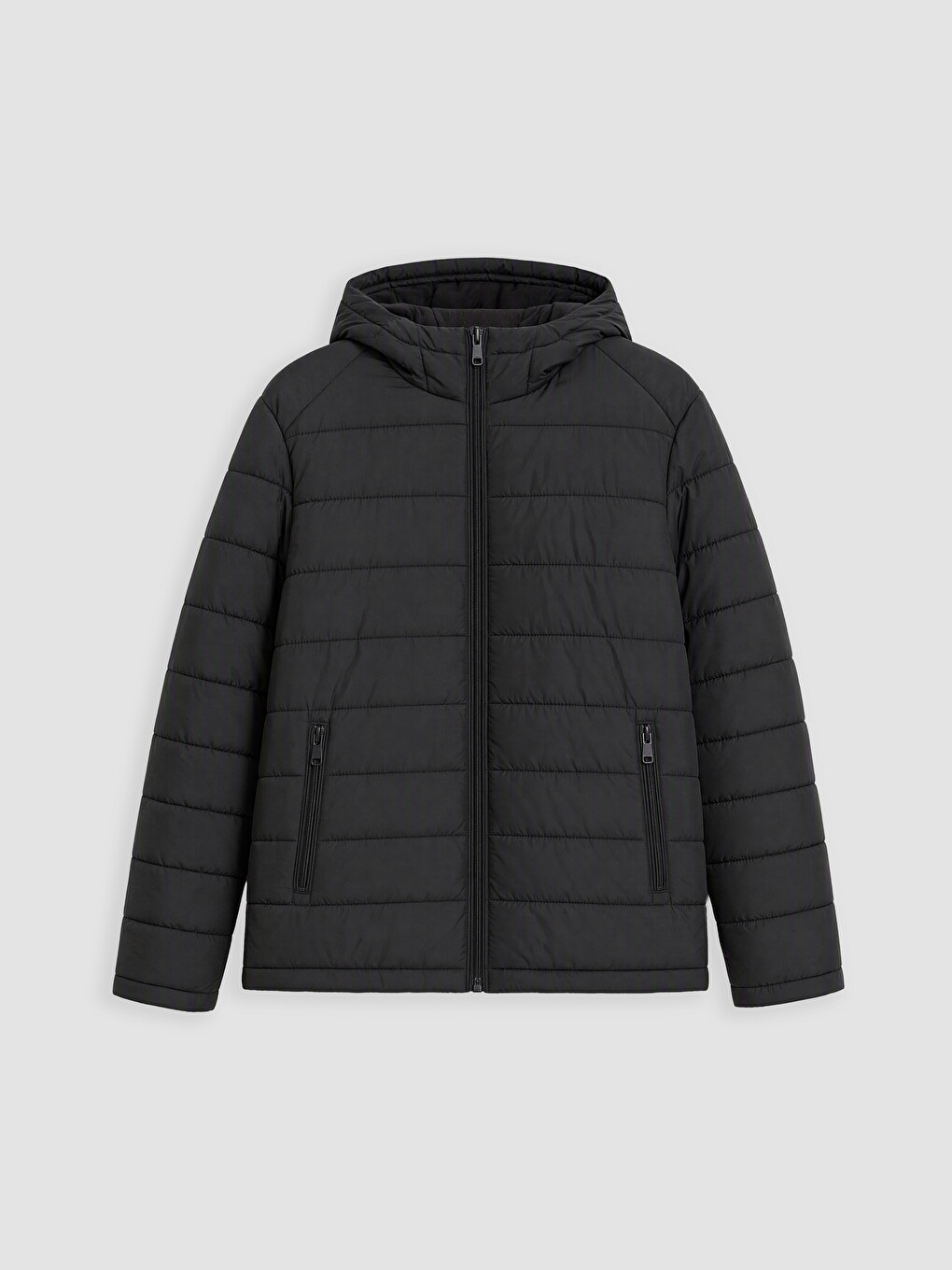 Regular Fit Hooded Men's Puffer Coat-3