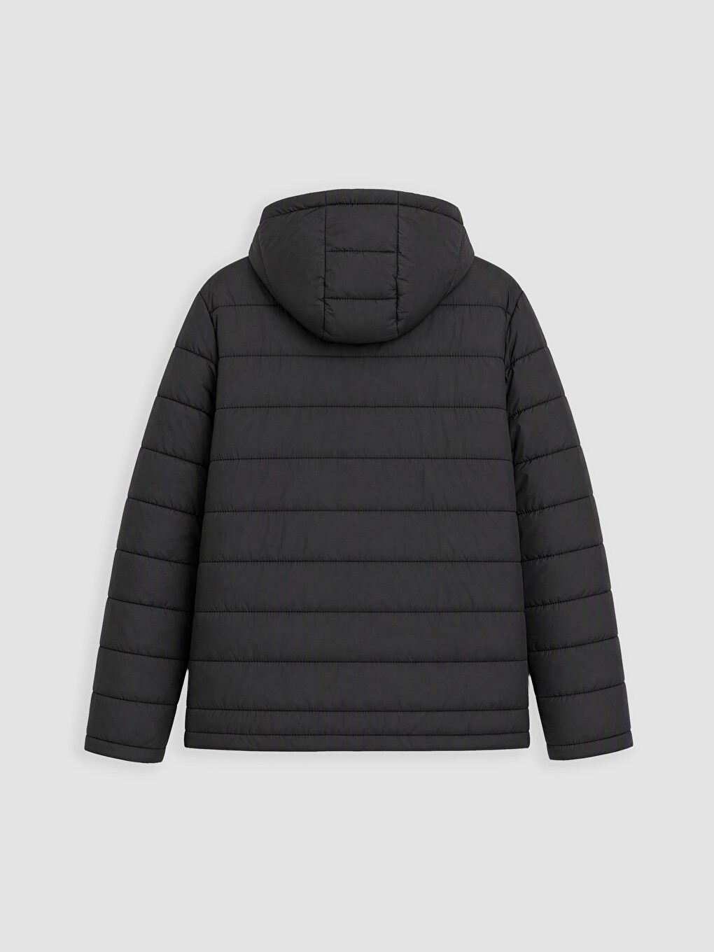 Regular Fit Hooded Men's Puffer Coat-5