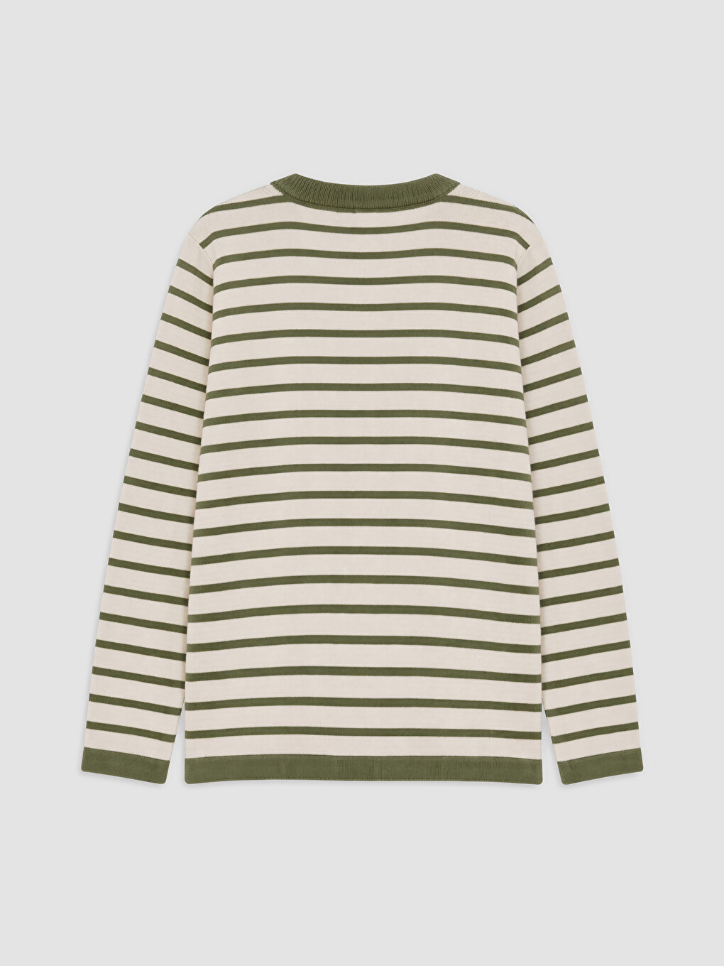 Crew Neck Striped Boys' Knitwear Sweater-1
